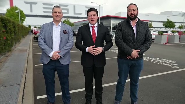 Samuel García visita Gigafactory de Tesla para mejorar planta en Nuevo León
