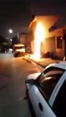 Intenta hombre quemar su casa intoxicado en Apodaca