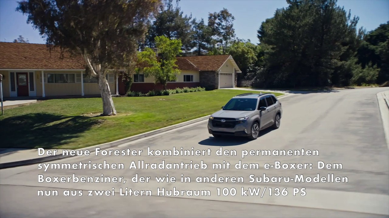 Neuer Subaru Forester - Motor und Antrieb