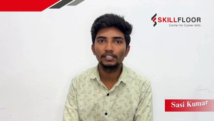Sasi Kumar's Review on Eflot Internship a part of Digital Marketing Program in Bangalore Skillfloor