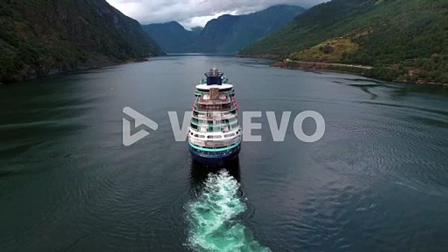 Cruise Ship, Cruise Liners On Sognefjord or Sognefjorden, Norway1