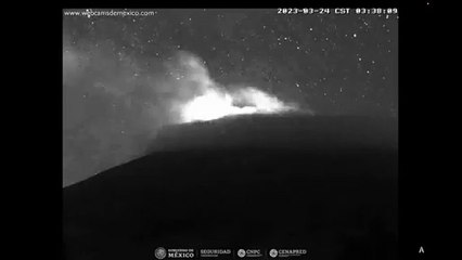 VIDEO: Registra volcán Popocatépetl impresionante explosión