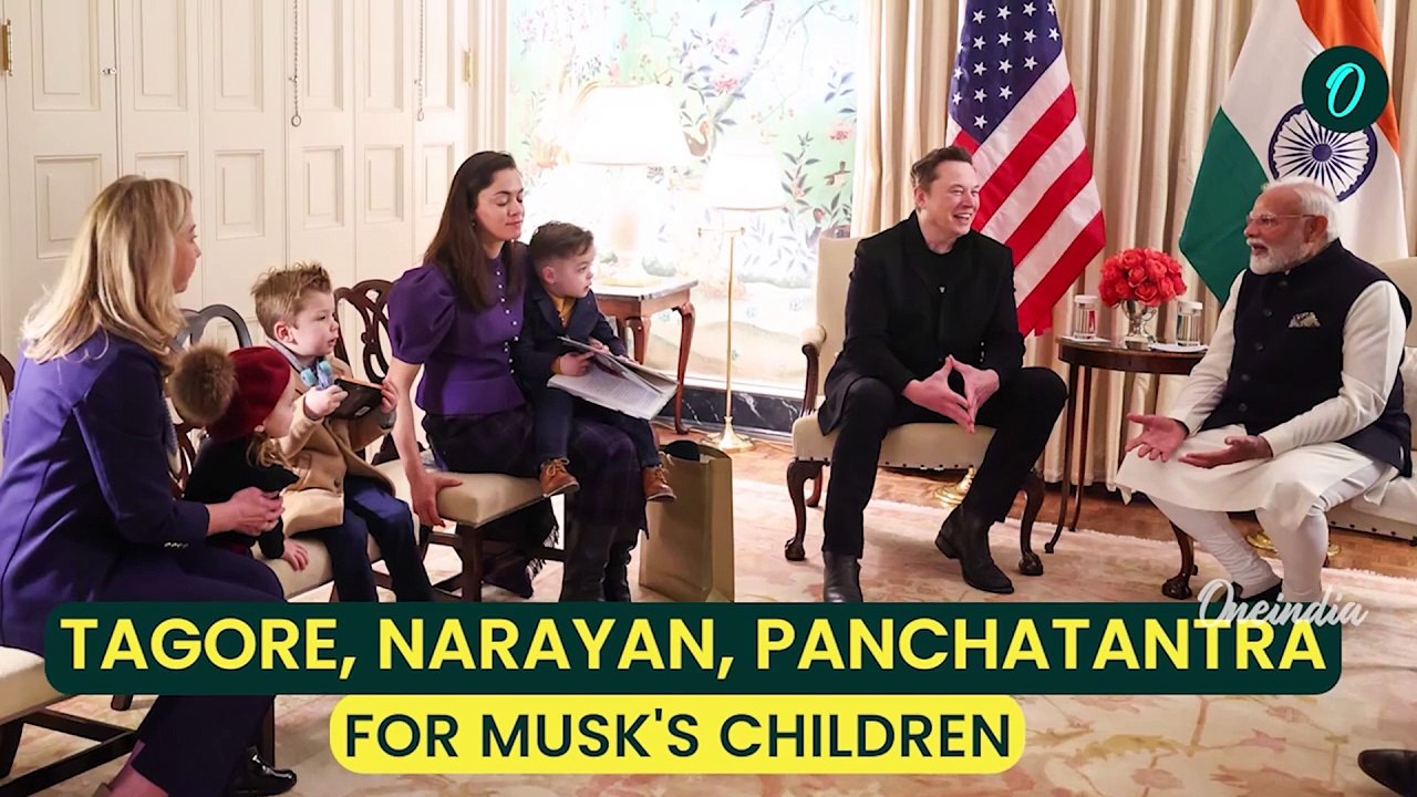 PM Modi's Thoughtful Gifts to Elon Musk's Kids: Celebrating Indian Literature and SpaceX Innovation