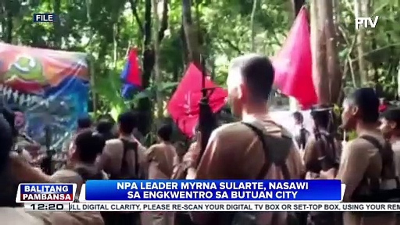 Pagkasawi ng leader ng NPA na si Myrna Sularte, malaking dagok sa hanay ng NPA...