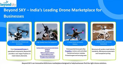 Boost Business with the Best B2B Drone Marketplace - Beyond SKY