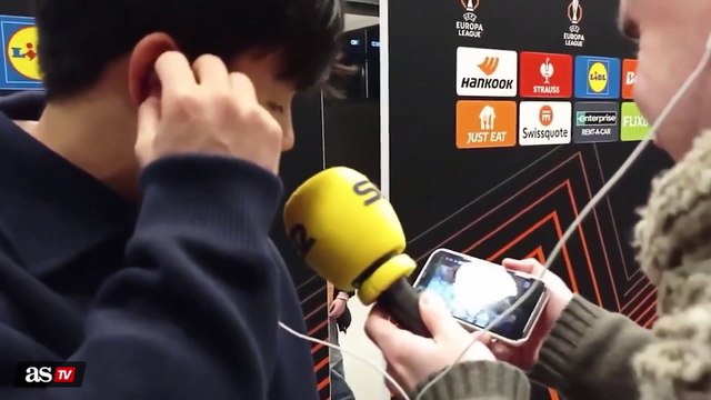 ZONA MIXTA de TAKEFUSA KUBO tras vencer en la EUROPA LEAGUE: REAL MADRID, COPA DEL REY...