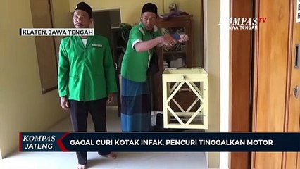 Gagal Curi Kotak Infak, Pencuri Tinggalkan Motor