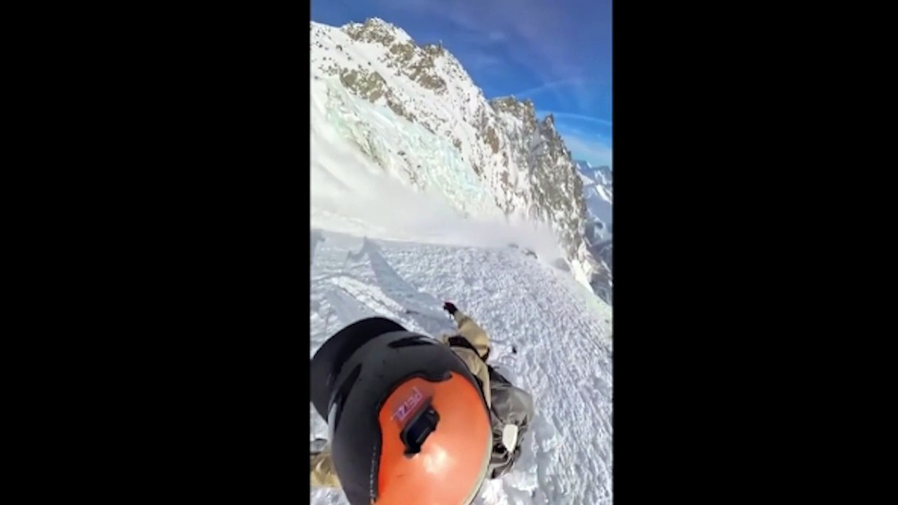 Un esquiador es arrastrado por una avalancha en Mont-Blanc y sobrevive ...