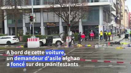 Une voiture fonce sur la foule à Munich: une trentaine de blessés
