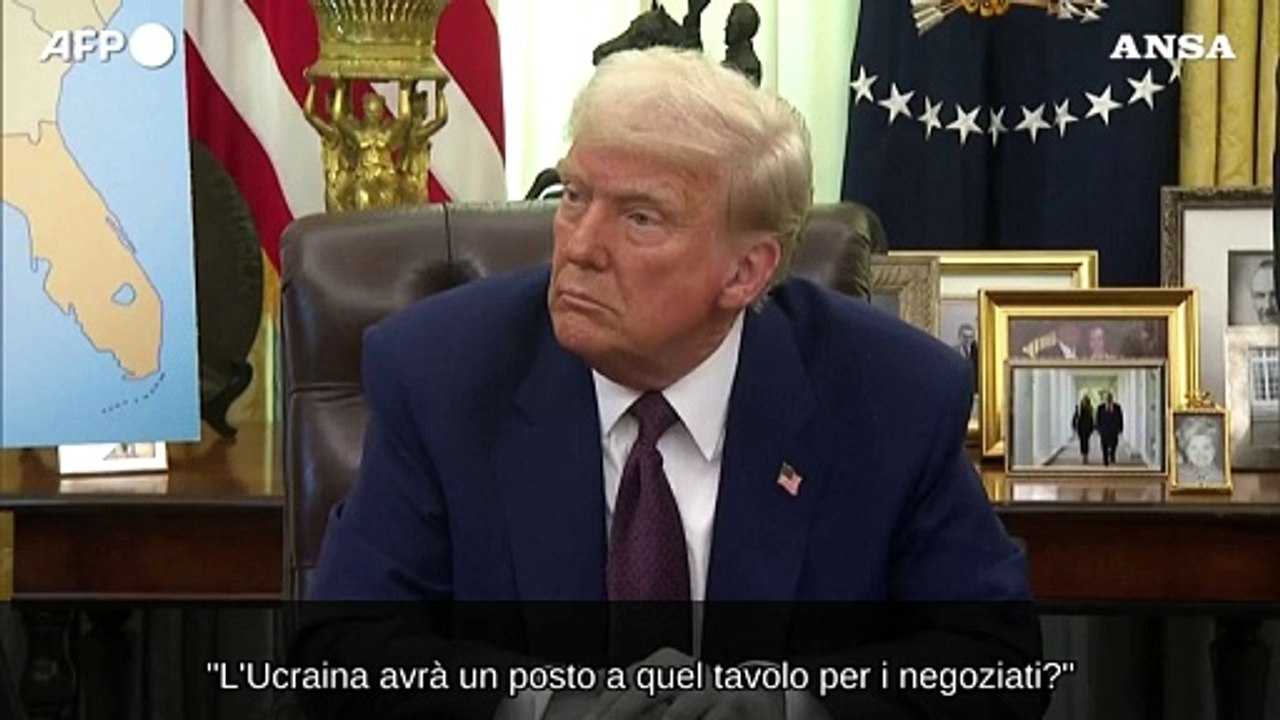Trump: "L'Ucraina avra' un posto al tavolo delle trattative"