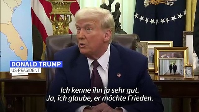Trump: Ich glaube, Präsident Putin möchte Frieden