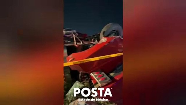 Tragedia en la México-Texcoco; tráiler sin frenos choca más de 10 vehículos, hay un muerto (VIDEO)