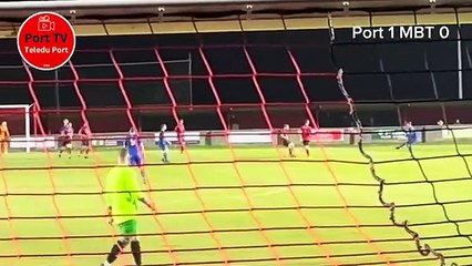 Behind the goal highlights of Porthmadog's 3-0 win against Menai Bridge Tigers