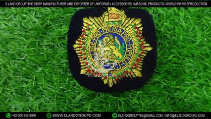 Hand embroidery badges, Pakistan Wholesale OEM High Quality Embroidery Badges
