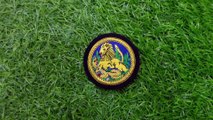 Handmade Embroidered Bullion Wire Badge, Round shape Zimbabwean Women Police Cap Badge