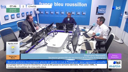 Stéphane Maroselli, secrétaire général FO des territoriaux de la mairie de Perpignan