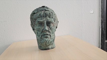 Aydın'da Roma dönemine ait olduğu değerlendirilen büst ele geçirildi