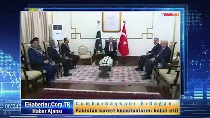 Cumhurbaşkanı Erdoğan, Pakistan kuvvet komutanlarını kabul etti