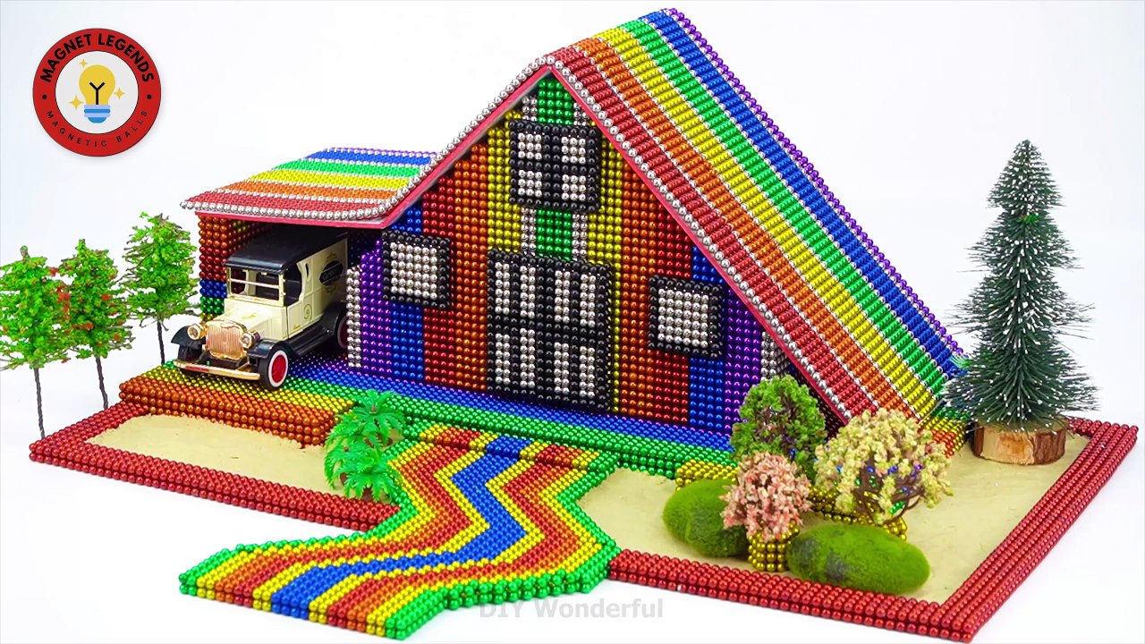 Experimento: Ideas para hacer una casa espectacular con bolas magnéticas