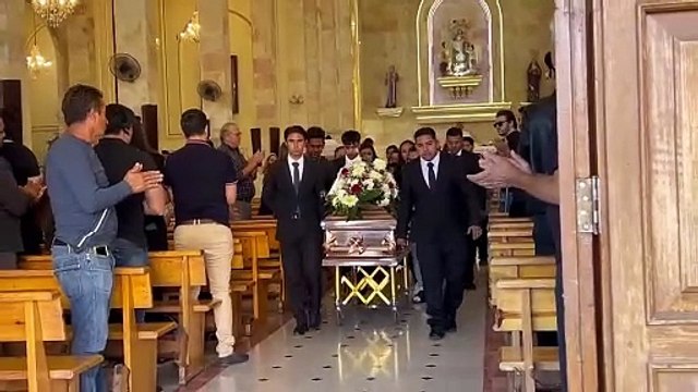 Le dan el último adiós a locutor que murió arrollado por un conductor ebrio