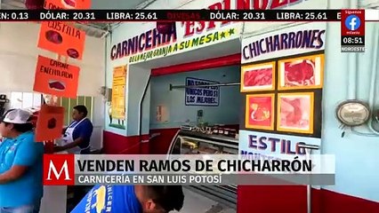 ¡Delicioso regalo! Preparan ramos de chicharrón para este San Valentín