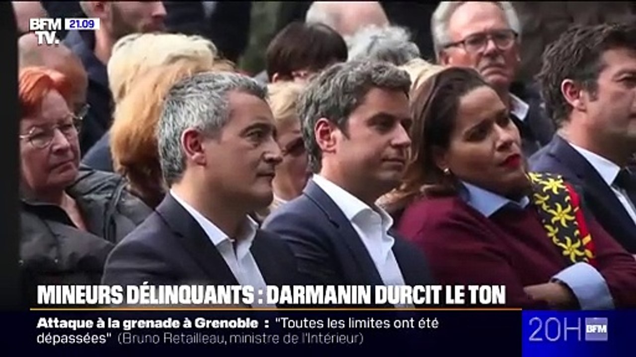Justice des mineurs: Gérald Darmanin durcit le ton et veut renforcer l'autorité de la justice