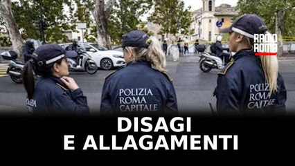 Maltempo a Roma, disagi e allagamenti in tutta la città