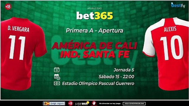 Las cuotas del America vs Ind. Santa Fé nos las trae Apuestas Sport