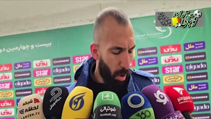 صحبت‌های چشمی بعد از بازی شمس‌آذر و استقلال