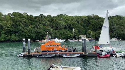 The Maurice and Joyce Hardy lifeboat in Fowey by Andrew Townsend