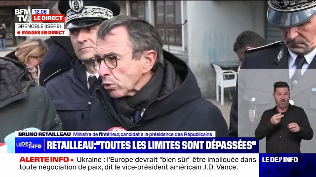 Attaque à la grenade à Grenoble: On a utilisé des techniques de guerre , déplore Bruno Retailleau