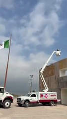 Manuel Guerra fortalece seguridad en García con nuevas grúas para alumbrado público