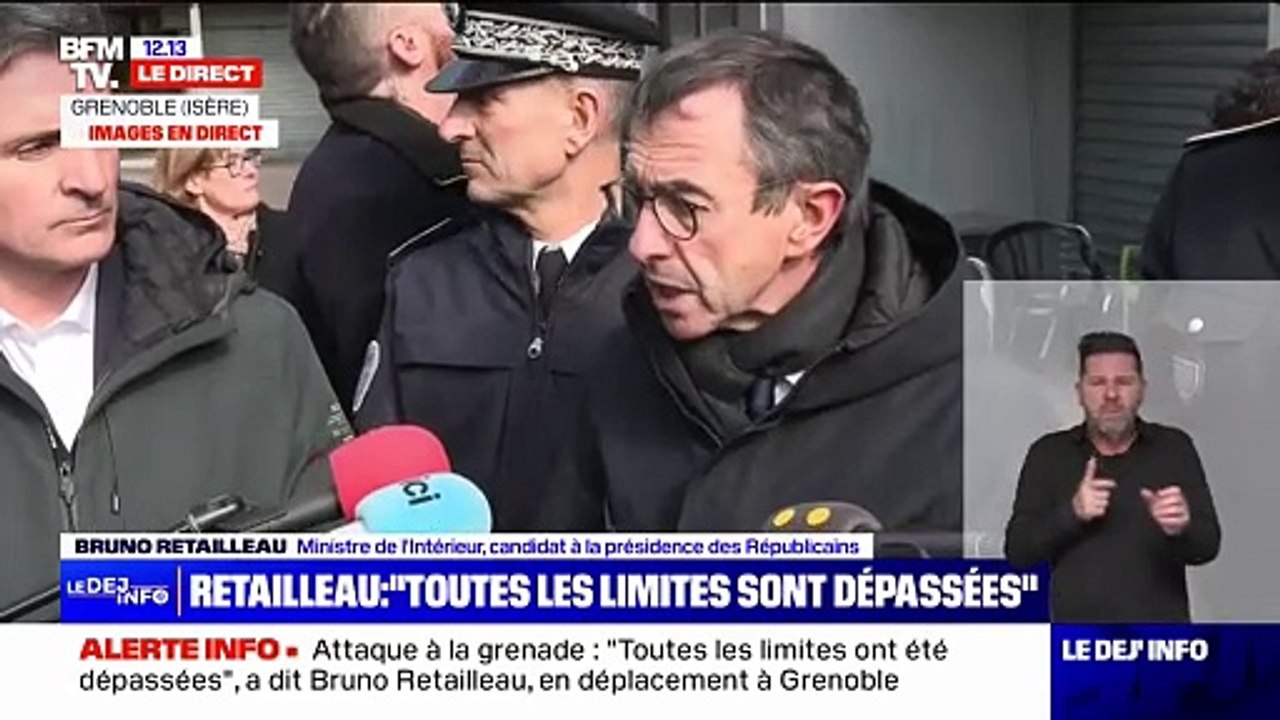 Attaque à la grenade à Grenoble: "On est dans un contexte de trafic et de criminalité organisée", indique Bruno Retailleau