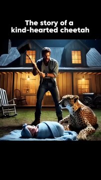 Tiger saved humans children lovely story #hindikahani #storytelling #story @syonife #cartoon #cat