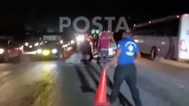 Taxi se impacta contra muro en carretera Monclova y deja 3 heridos (VIDEO)