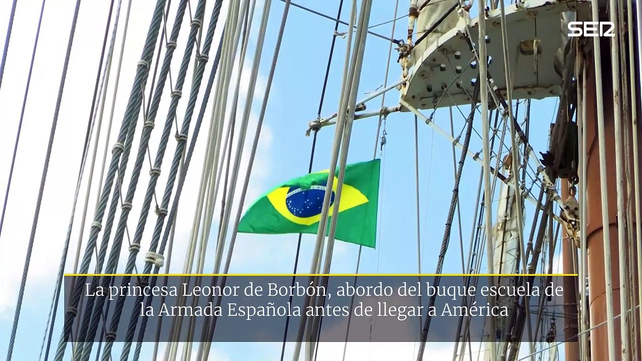La princesa Leonor llega a América a bordo del Elcano