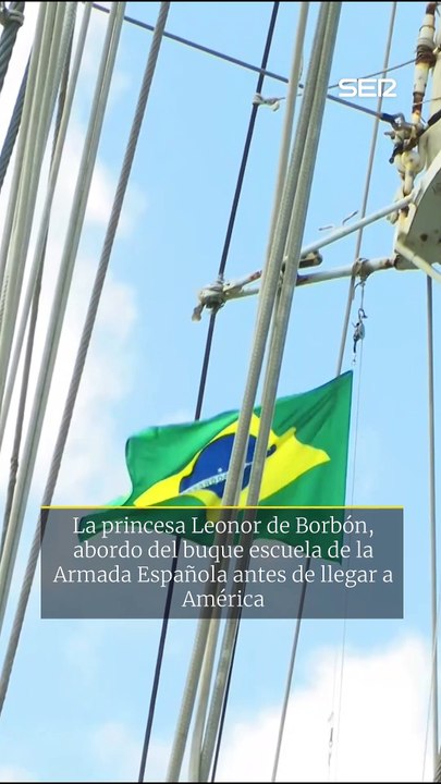 La princesa Leonor llega a América a bordo del Elcano