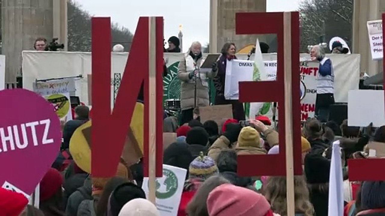 Klimaschutz-Demo in Berlin - bundesweit Proteste von Fridays for Future