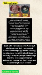 Allah SWT memberikan perumpamaan tentang istri Fir'aun dan istri Nabi Nuh