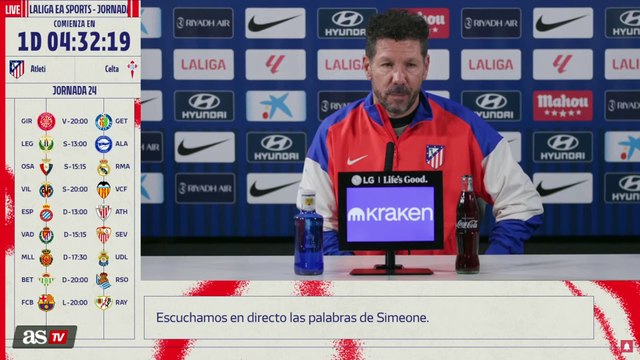 Simeone | Rueda de prensa completa previa al Atlético de Madrid - Celta