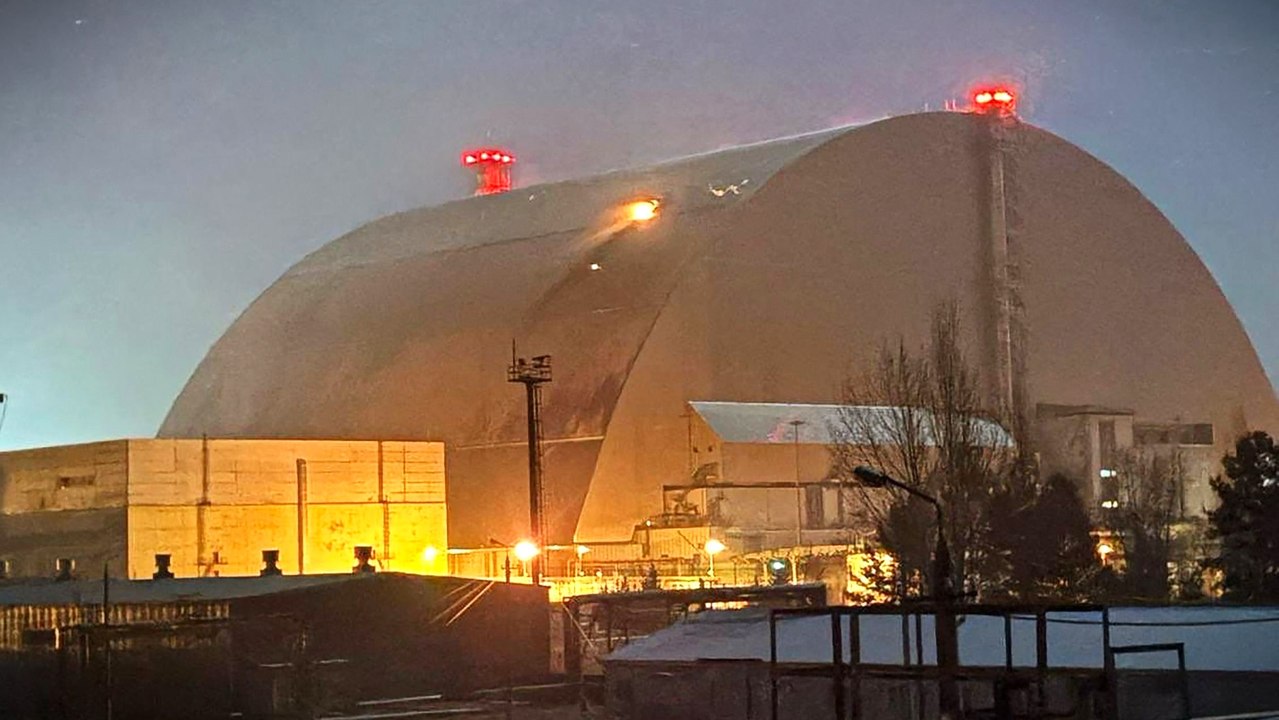 Havariertes Kernkraftwerk Tschernobyl von Drohne getroffen