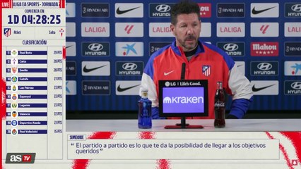 Simeone vuelve a alabar al Barça tras el sorteo de Copa: "es el mejor equipo"
