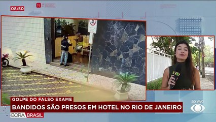Dois suspeitos de integrar quadrilha do falso exame são presos em hotel no RJ
