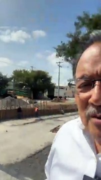 Escobedo: Andrés Mijes supervisa obra en el puente de Raúl Caballero