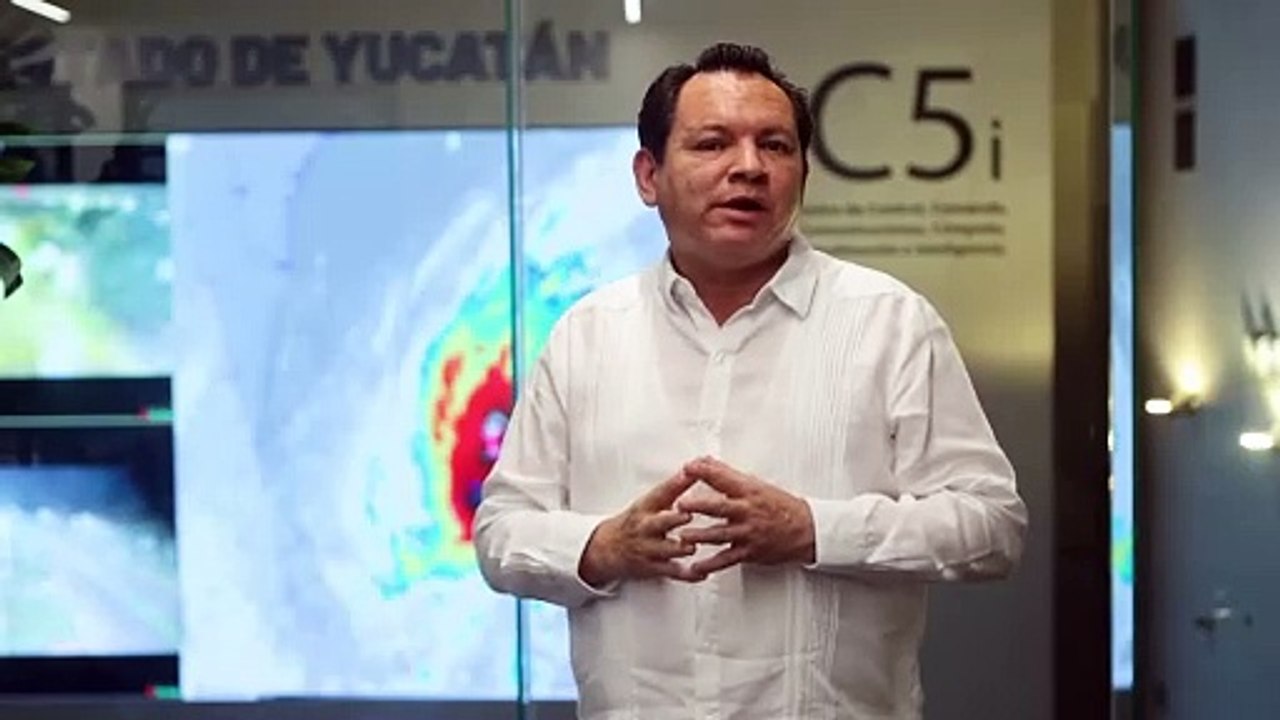 Gobernador de Yucatán reporta saldo blanco por el paso del huracán Milton