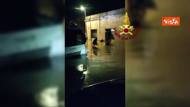 Nubifragio sull'Isola d'Elba, i soccorsi dei Vigili del Fuoco