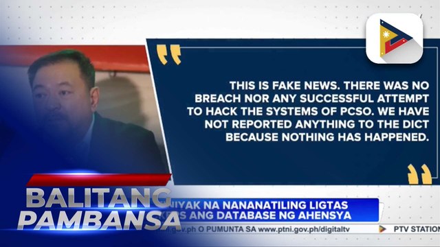 PCSO, itinangging nagkaroon ng data leak ng mga nanalo sa lotto