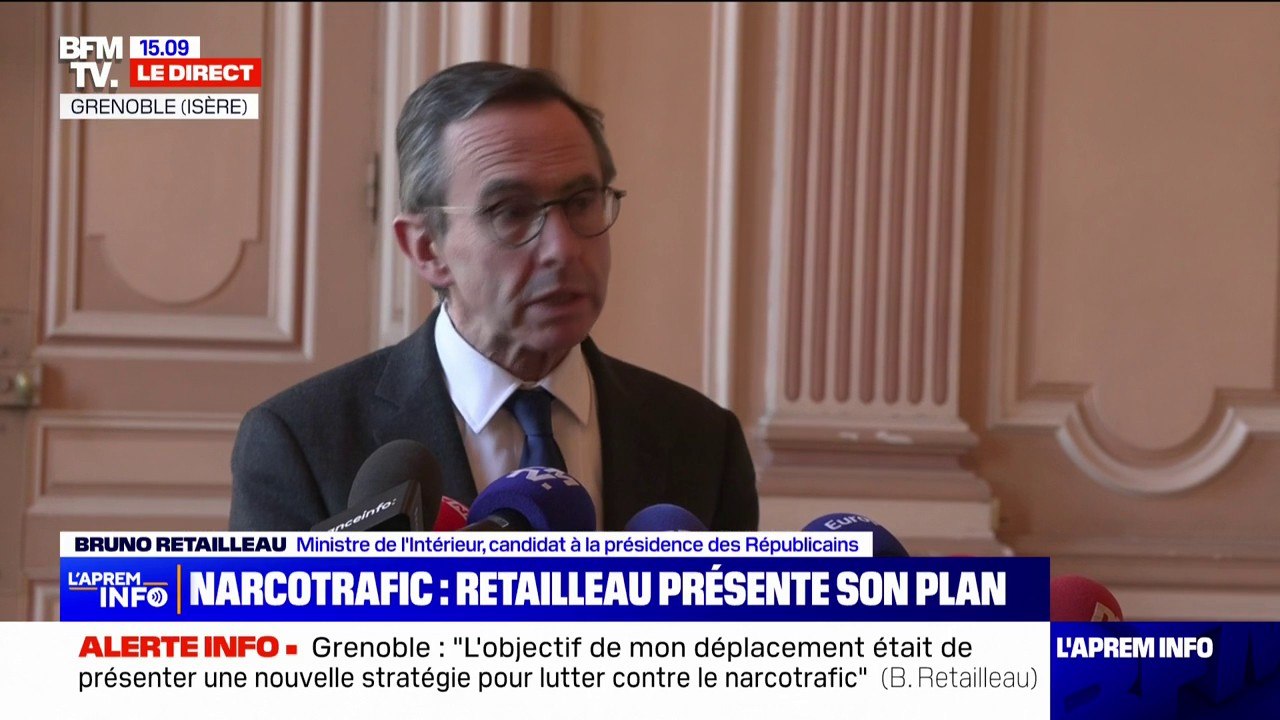 Drogue: "Le narcotrafic, ce sont des enfants soldats et des enfants victimes", assure Bruno Retailleau