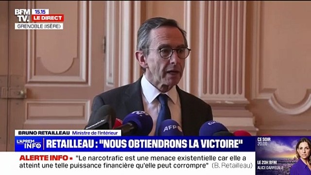 Drogue: Bruno Retailleau assure vouloir reprendre le contrôle de l'espace public