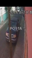 Video: Cámara capta la volcadura de un auto en el centro de Durango